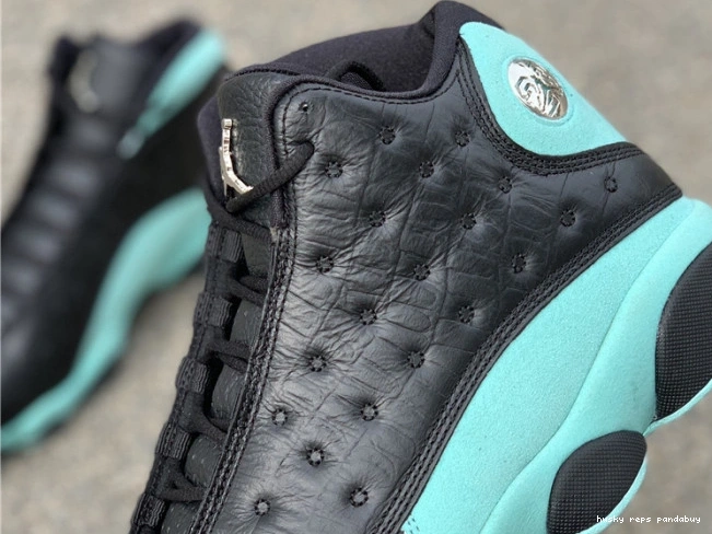 Rep Husky Jordan Island 414571-030 Retro Air Green 13 Black 0708